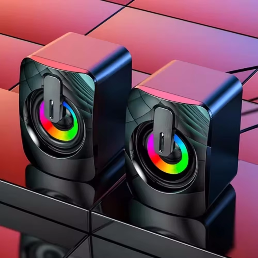 RGB USB desktop computer speakers– front