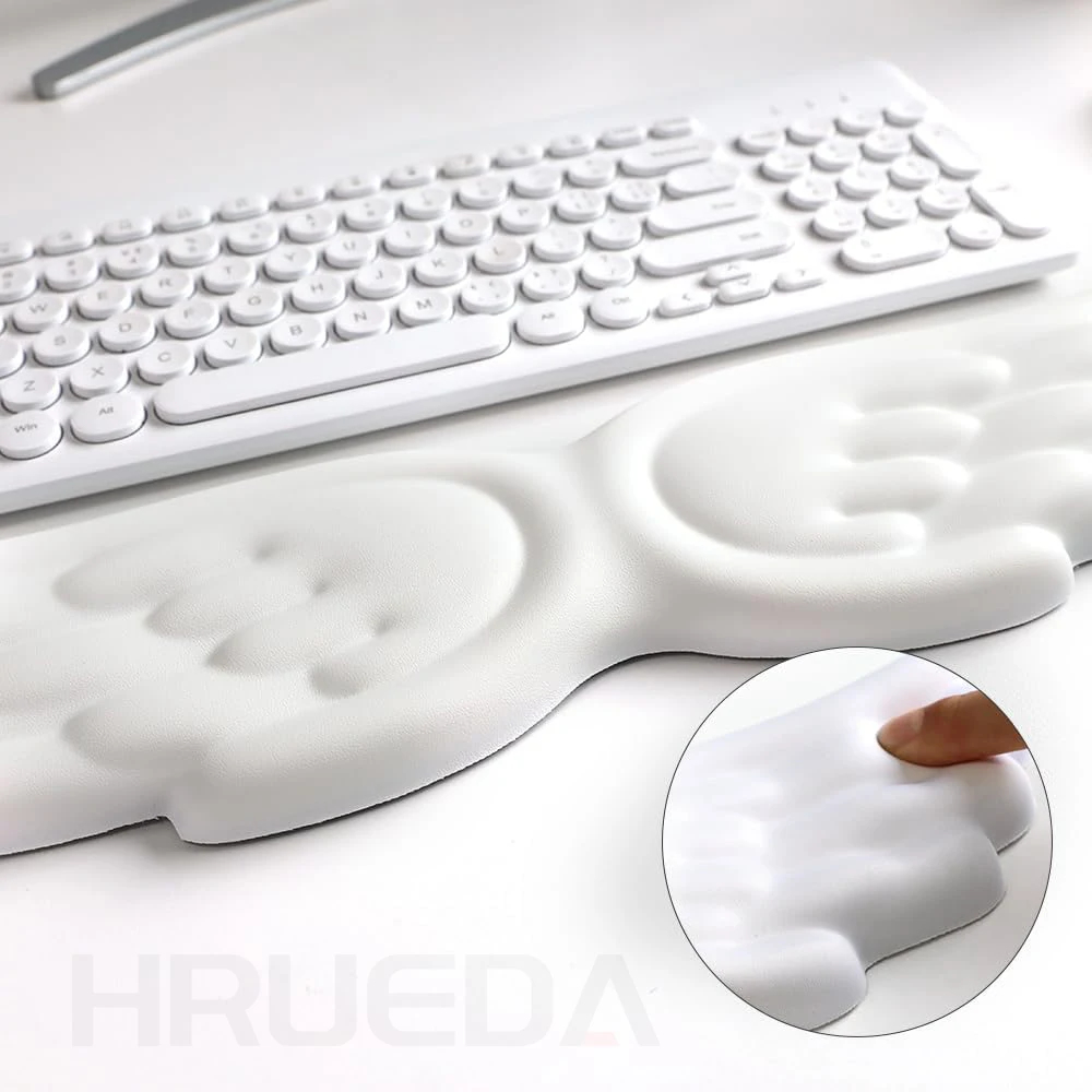 Memory Foam Keyboard & Mouse Wrist Rest Set– back
